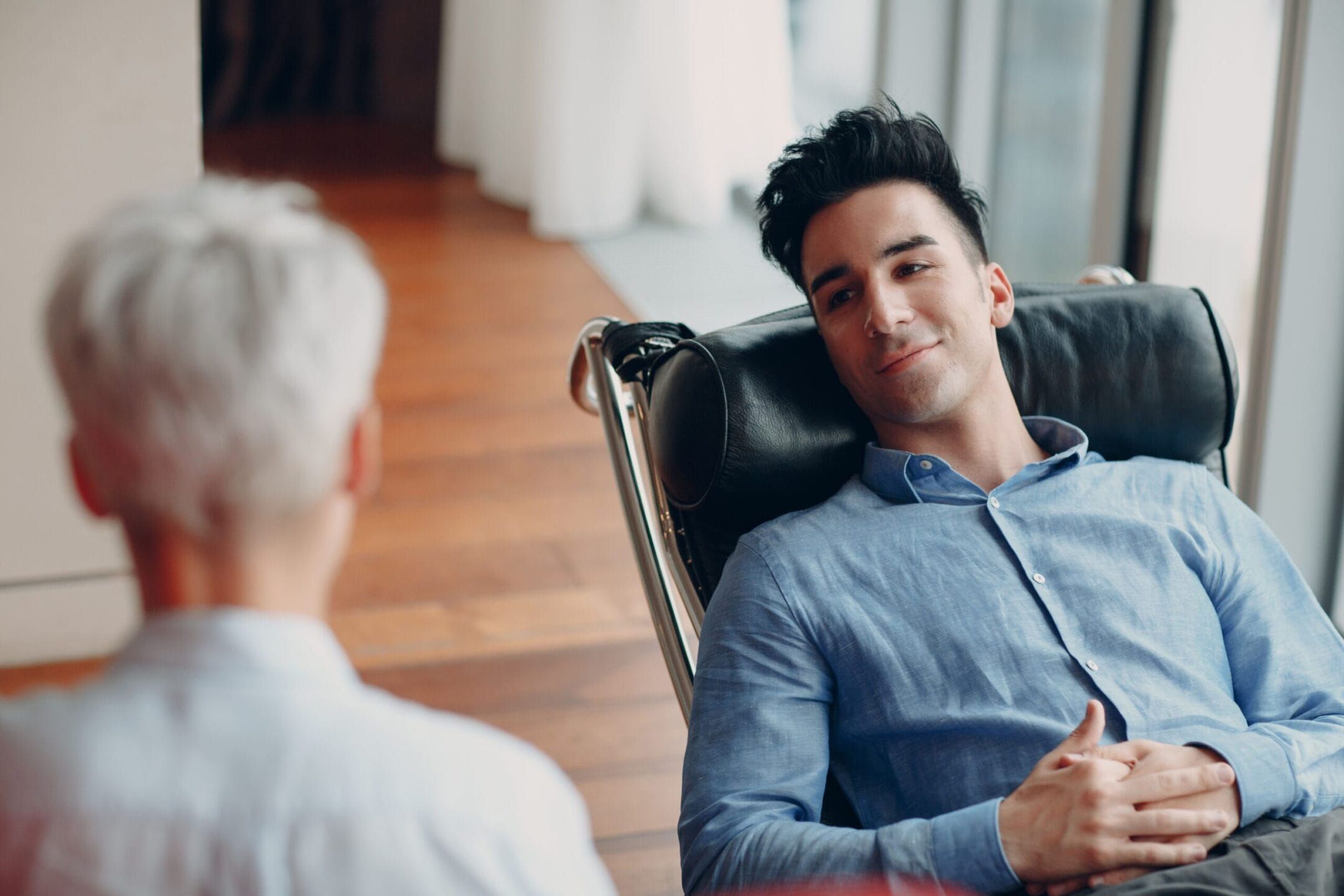 Man receiving therapy at our inpatient rehab in Los Angeles CA