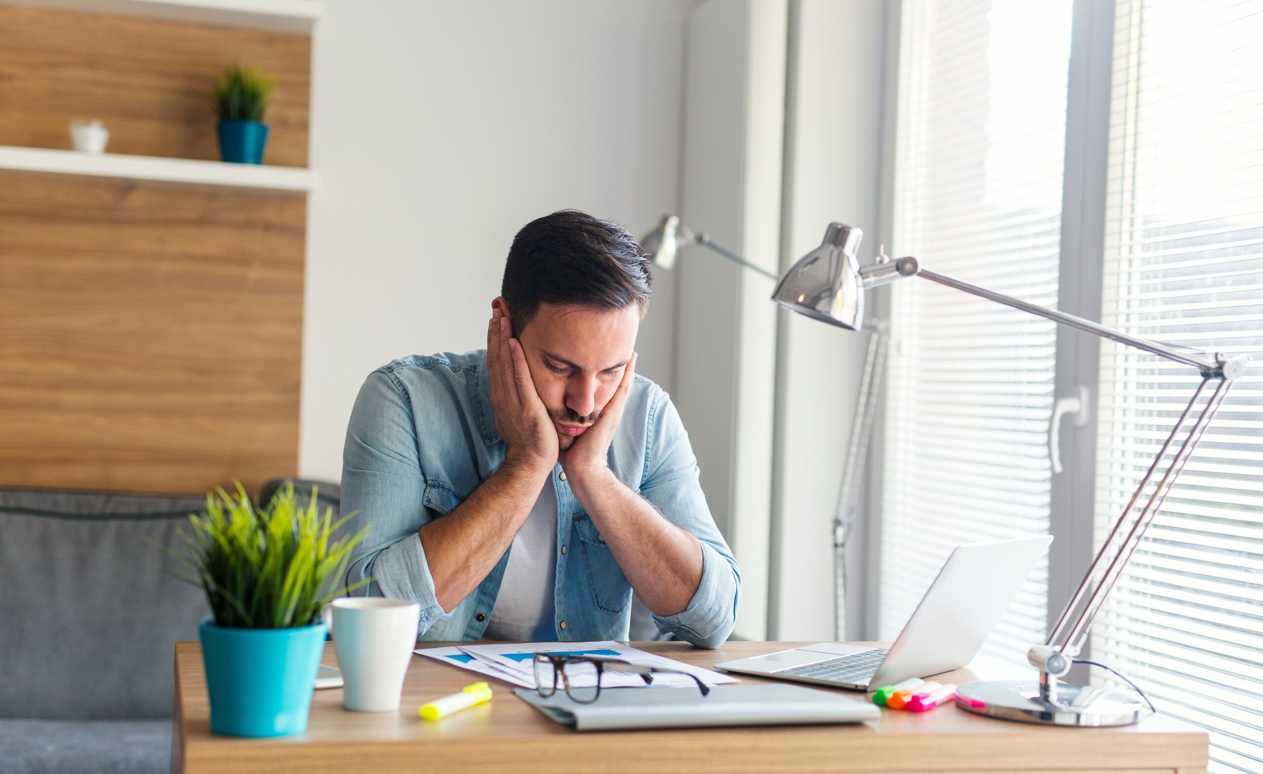 Man wondering if addiction is a disability