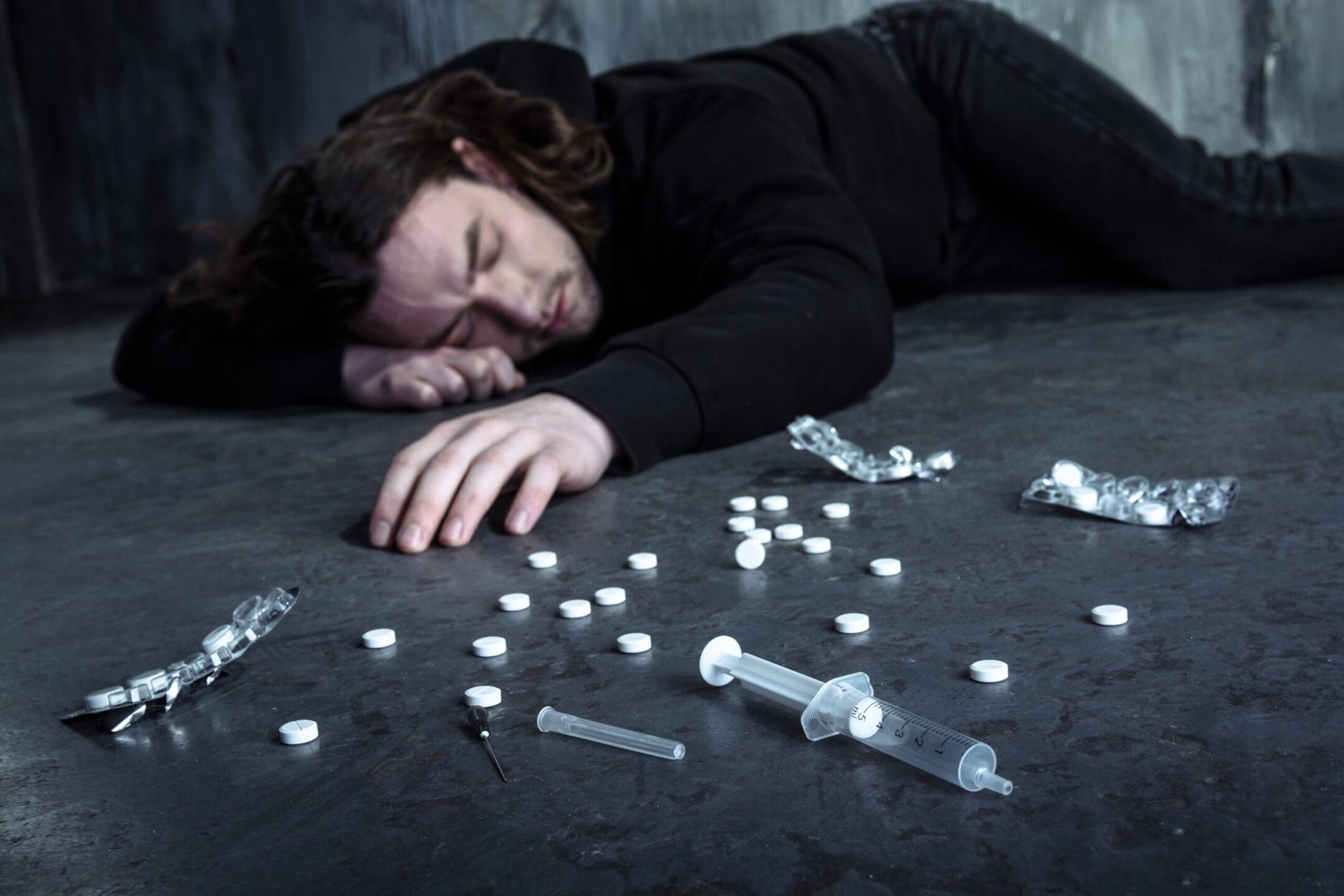 Man with a substance use disorder.