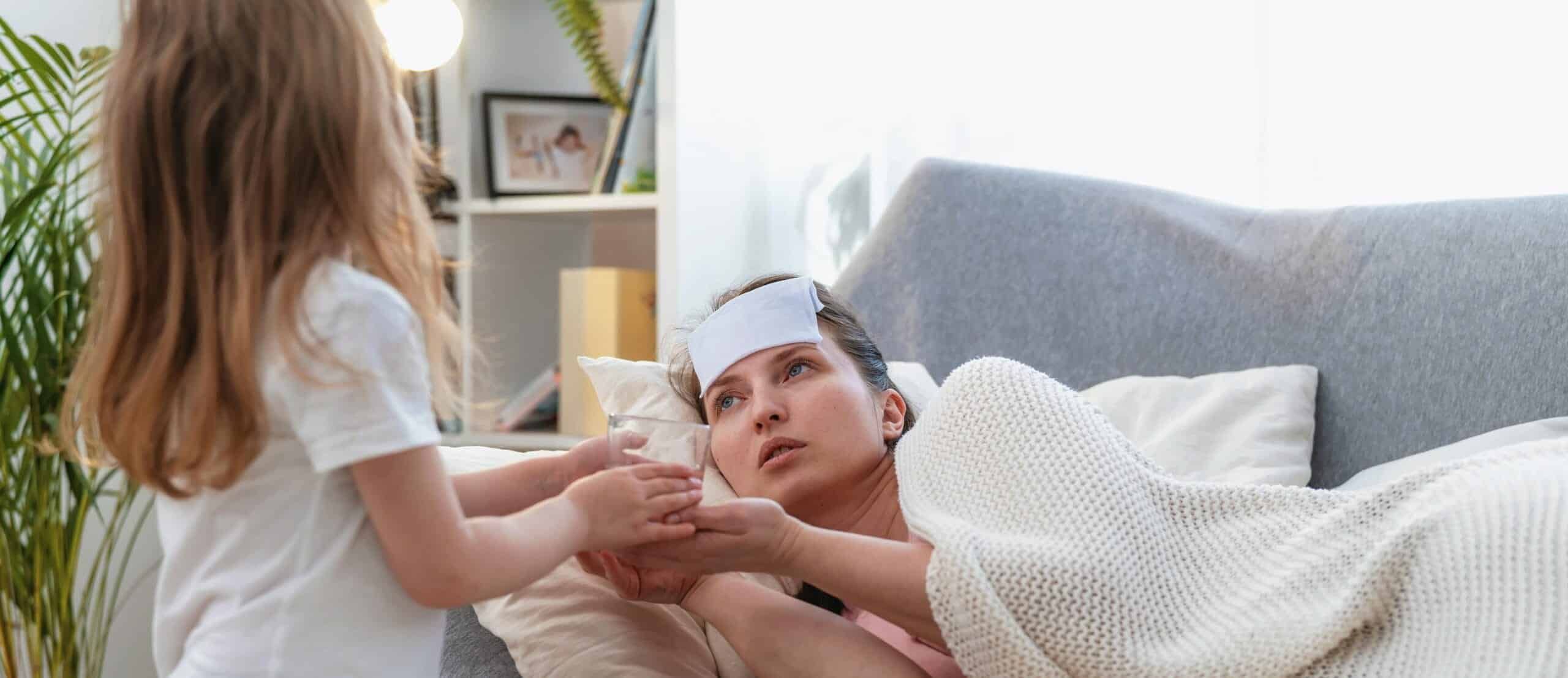 Woman experiencing dangers of benzo withdrawal when trying to detox at home