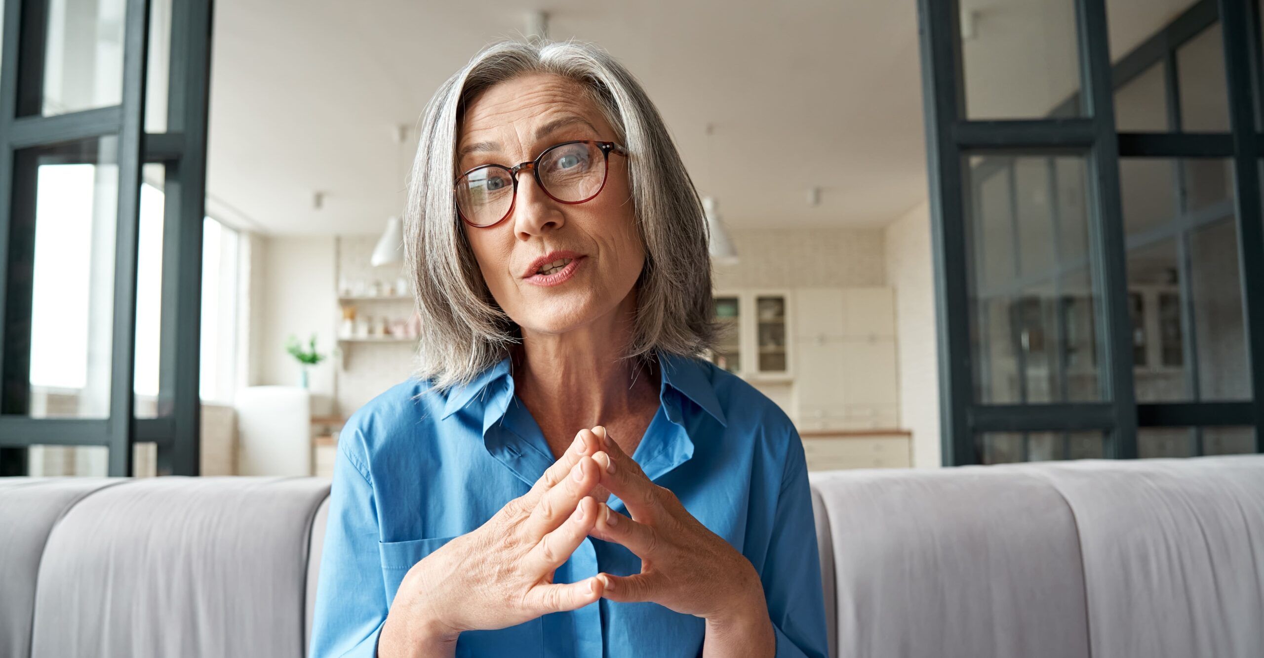 Woman explaining what acceptance and commitment therapy is in Los Angeles CA