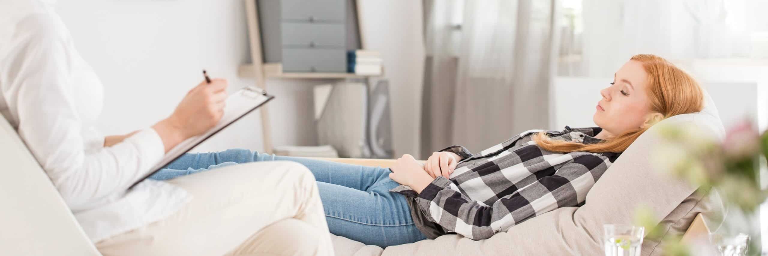 Woman using rehab coverage from blue cross blue shield insurance