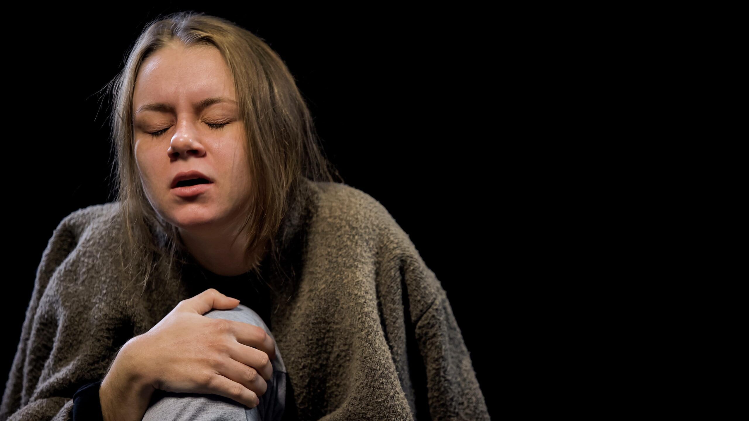 Woman with alcohol withdrawal syndrome