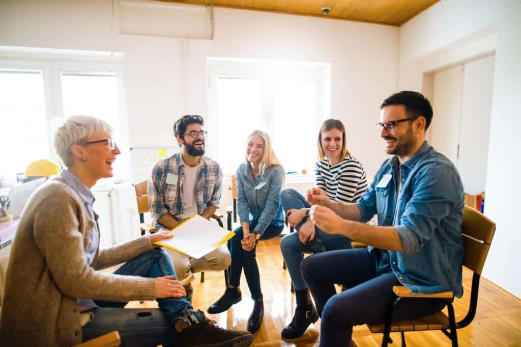Men and women enjoying dual diagnosis treatment centers in Los Angeles California