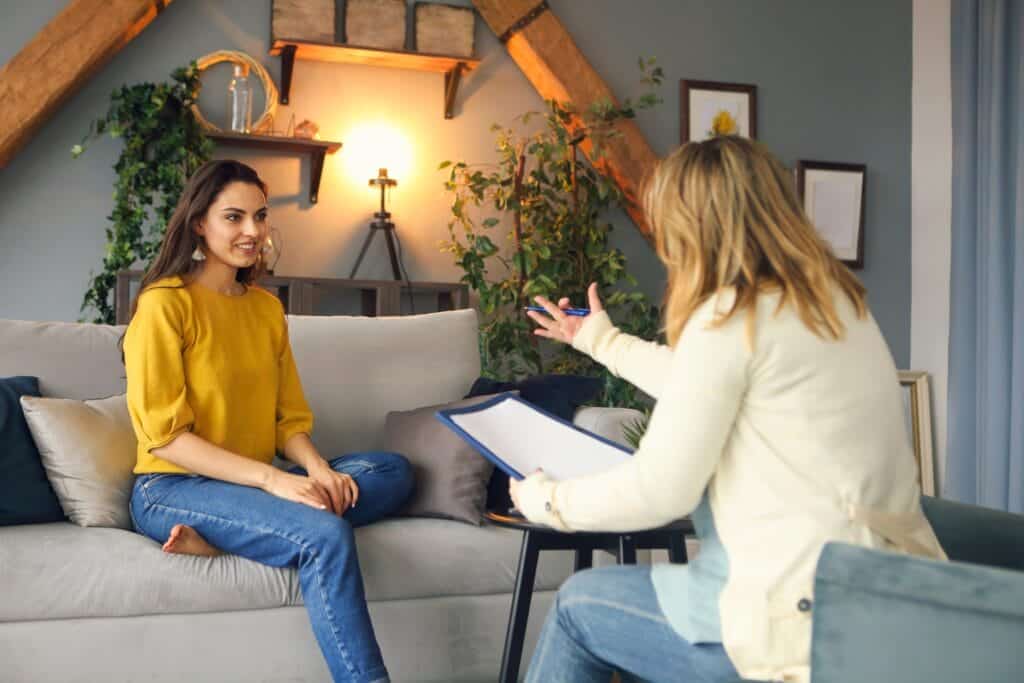 Woman at our cocaine addiction treatment Los Angeles
