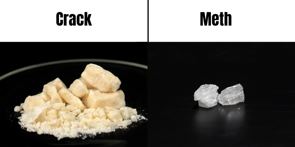The looks of crack versus meth