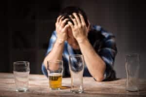 Man Struggling with Addiction Parts of the Brain While Drinking Alcohol